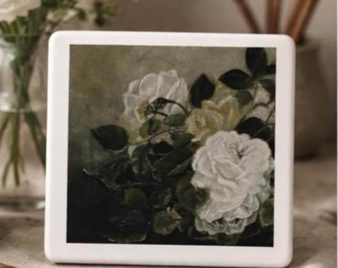 Impressionist Garden Ceramic Tiles | Romantic Floral Art Decor – 4x4 Decorative Tiles