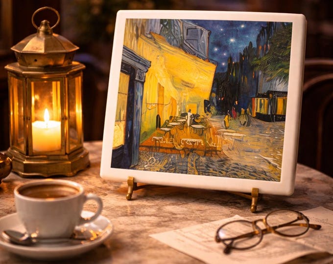 Van Gogh Tile Coasters – Starry Night & Famous Paintings