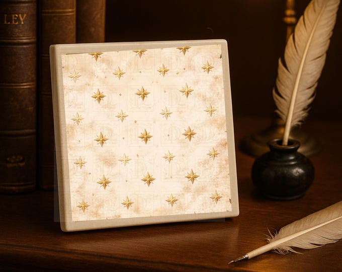 Medieval Star Ceramic Coasters | Set of 4