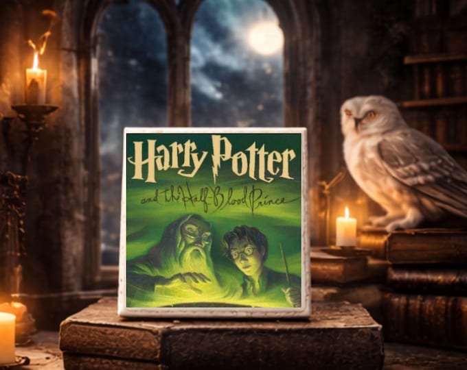 Wizard Book Cover Tile | Fantasy Book Decor