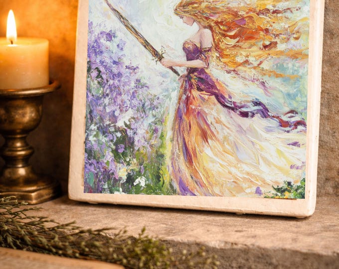 Greek Mythology Ceramic Tile Coaster Set: Grecian Decor, Ancient History Gift