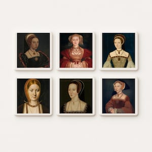 Tudor Queens-tegelset: portretten van de zes vrouwen van Henry VIII