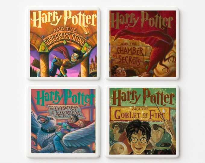 Wizard Book Cover Tile Set (7) | Magical Fantasy Decor