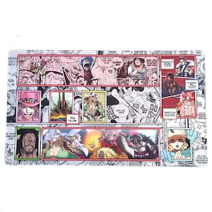 Playmat Rocks Pirates - with Zones Spielmatte Game Mat TCG Kaido Big Mom Emperor of the Sea
