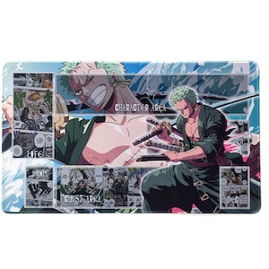 TCG Playmat Roronoa Zoro Zorro - with Zones Swordsman Spielmatte Straw Hat Pirates