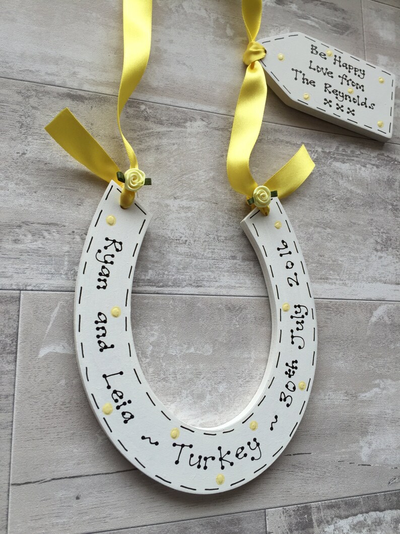 Personalised Traditional Wedding Lucky Horseshoe for Bride Etsy UK