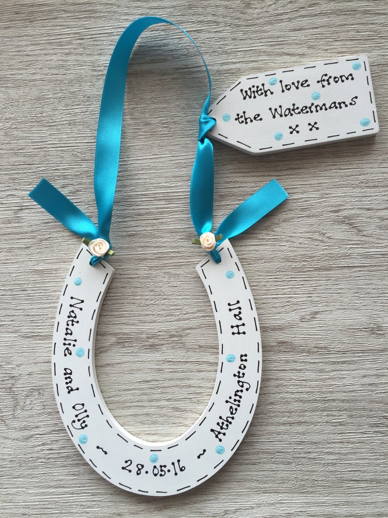 Personalised Traditional Wedding Lucky Horseshoe for Bride Etsy UK