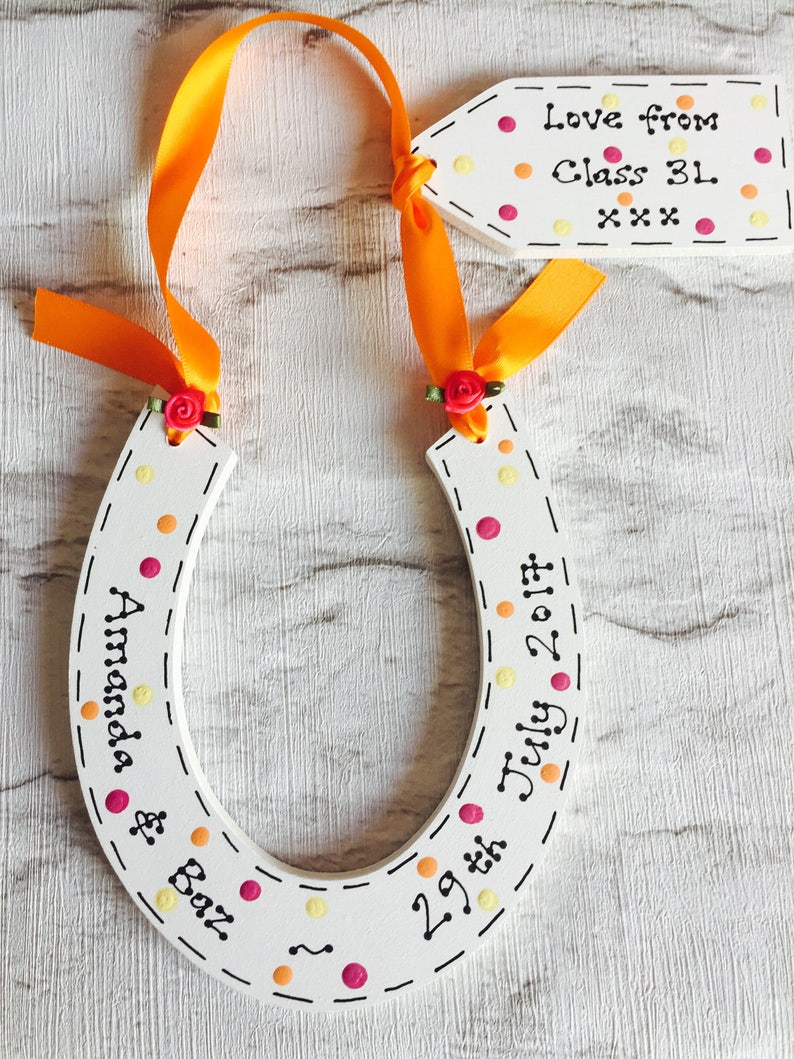 Personalised Traditional Wedding Lucky Horseshoe for Bride Etsy UK