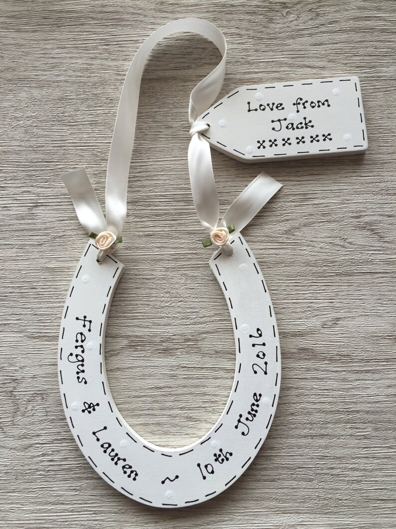 Personalised Traditional Wedding Lucky Horseshoe for Bride Etsy UK