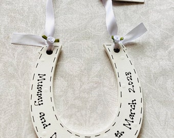 Personalised Wedding Horseshoe | Bridal Keepsake Gift