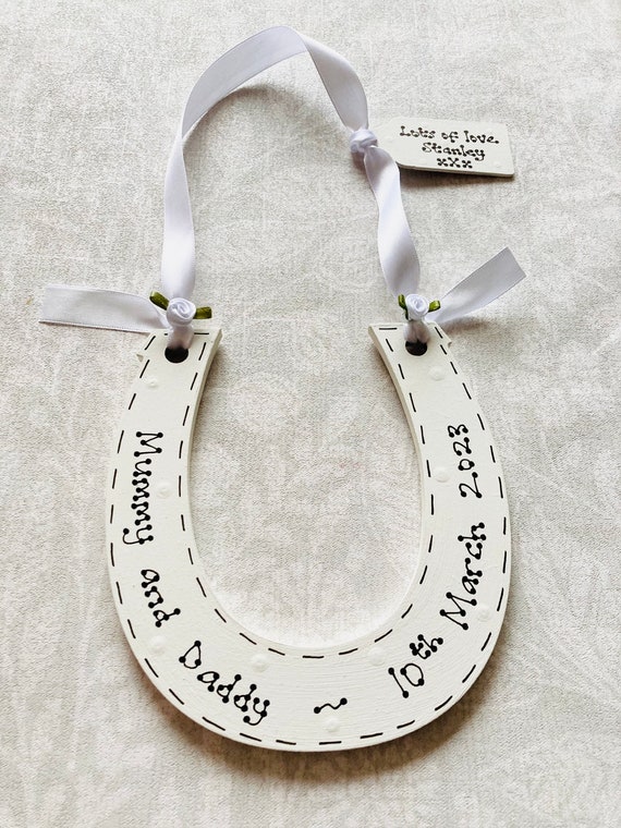 Personalised Wedding Horseshoe | Bridal Keepsake Gift