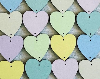 Birthday Board Tokens Discs | Wooden Shapes | Hearts, Circles, Stars, Flowers, Paws, Angels