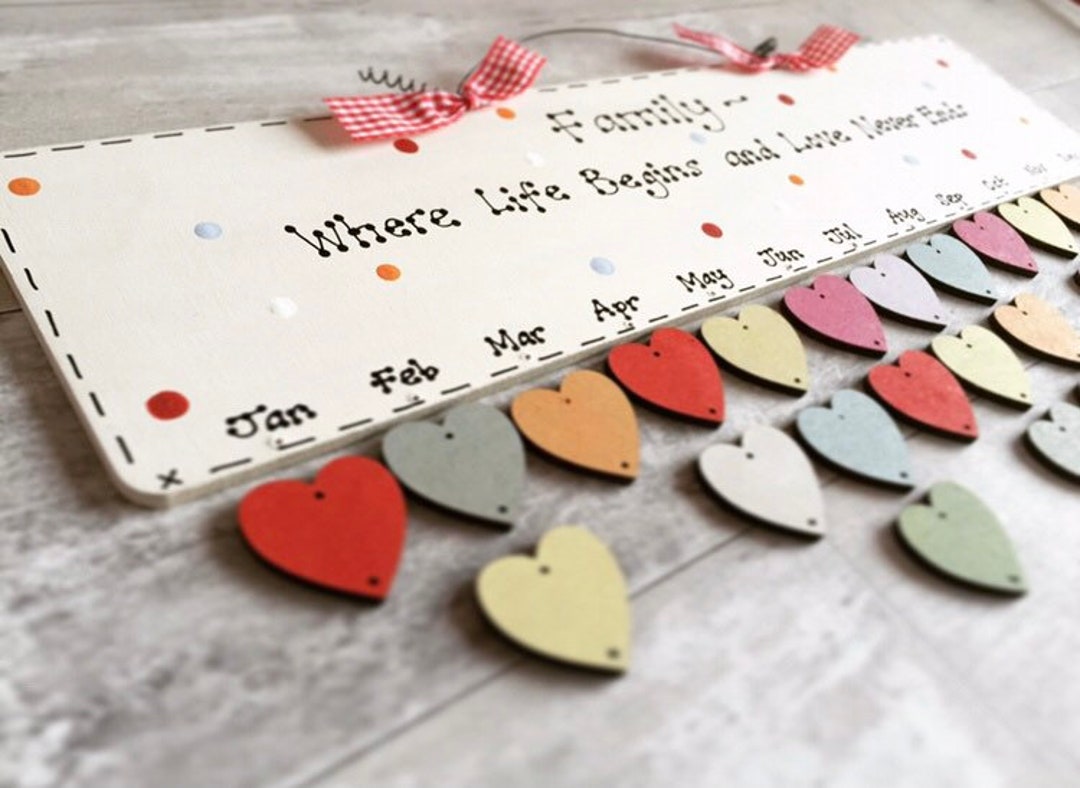 Birthday Board Special Occasion Reminder Calendar Organiser Celebration
