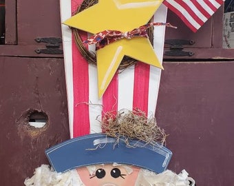 Hand painted Patriotic Uncle Sam Wall/door decor
