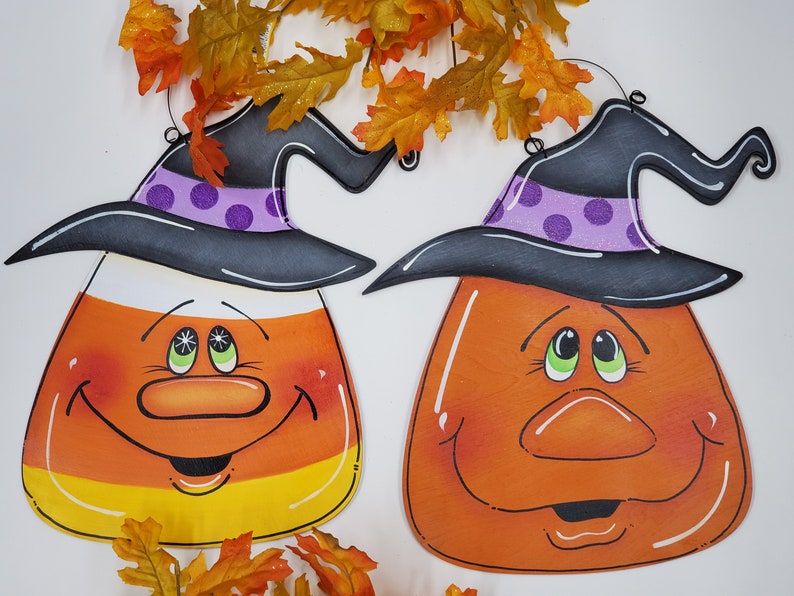 Witchy Punkin and Candy Corn Painting Pattern image 1