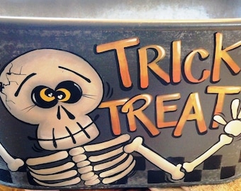 Skelly...Trick or Treat Candy Bucket