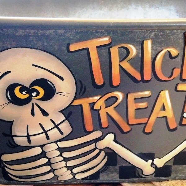 Skelly...Trick or Treat Candy Bucket