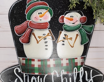 Snow Chilly Top Hat Decorative Painting EPattern