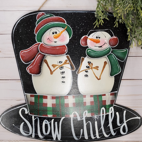 Snow Chilly Top Hat Decorative Painting EPattern