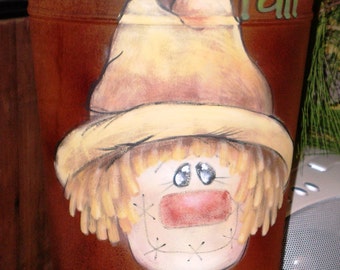 French Bucket Scarecrow Decorative Painting Pattern