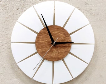 Wall clock in Scandinavian style