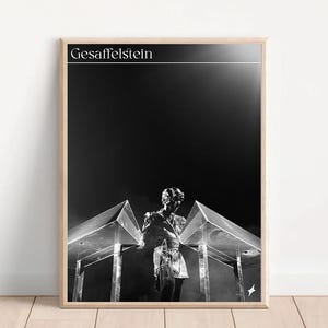 Gesaffelstein | DJ Matte Vertical Posters, Black and White Techno Rave Electronic Music Wall Art, EDM Poster Print