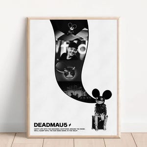 Deadmau5 | Matte Vertical Posters, EDM Techno Music House Music Wall Art, Music Lover Gift, Dorm Room Decor, Club Decor, Festival Poster