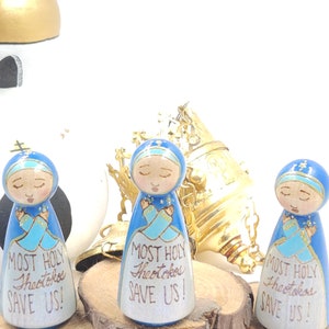 Dormition Theotokos Peg Doll