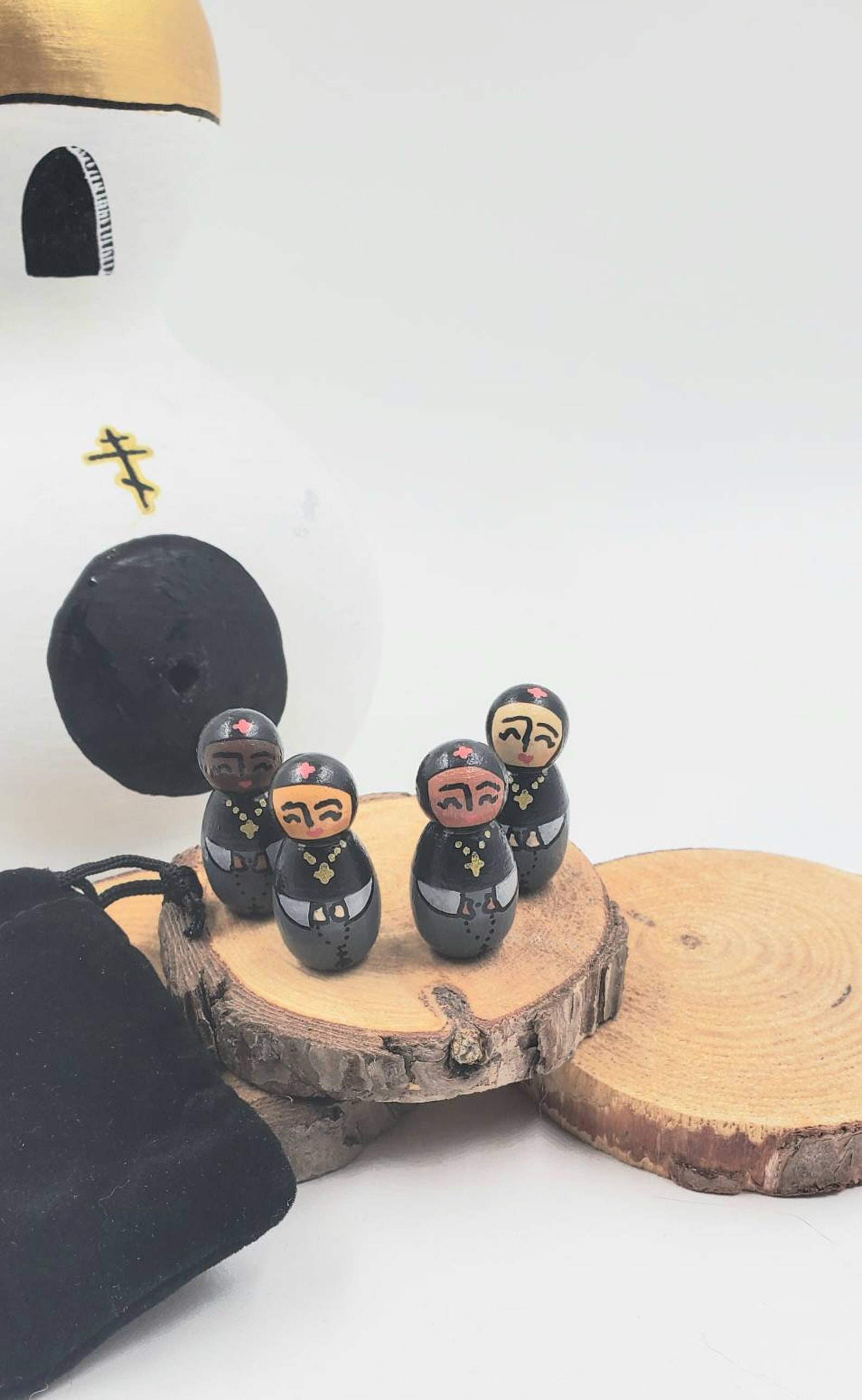 Orthodox Nun Peg Doll Set - Etsy