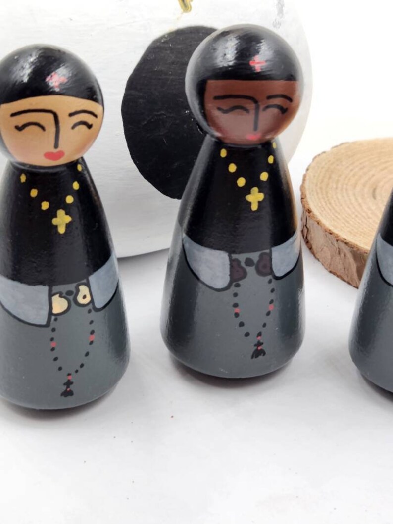 Orthodox Nun Peg Doll Set - Etsy