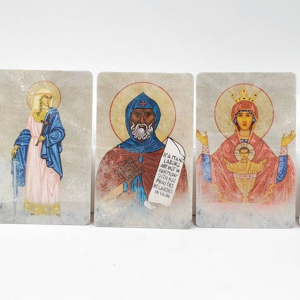 Orthodox Saint Cards - Set of 5