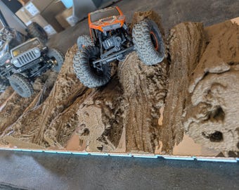 4-delat stockkit 3D-printad RC Crawler-bana för skala 1/18 eller 1/24