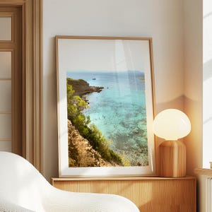 Strand Print, Ocean Art, modernes großes Poster, Luftbild Strand Fotografie, Fine Art Print, Küstenwanddekor, Fotografie für Wohnkultur