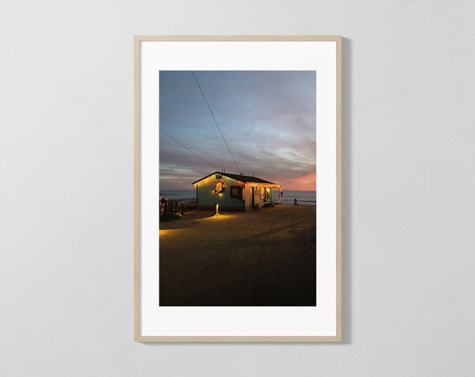 Strandhuis, fotografie Art Print