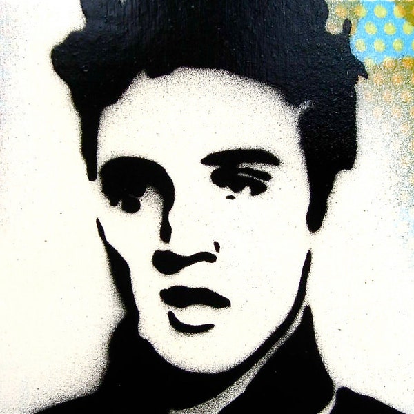 Original Painting Graffiti Style Pop Art on Wood Box ...The King