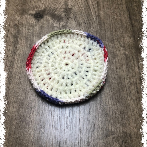 Field Of Dreams Crocheted Cotton And Nylon Netting Dish Scrubbie-Large