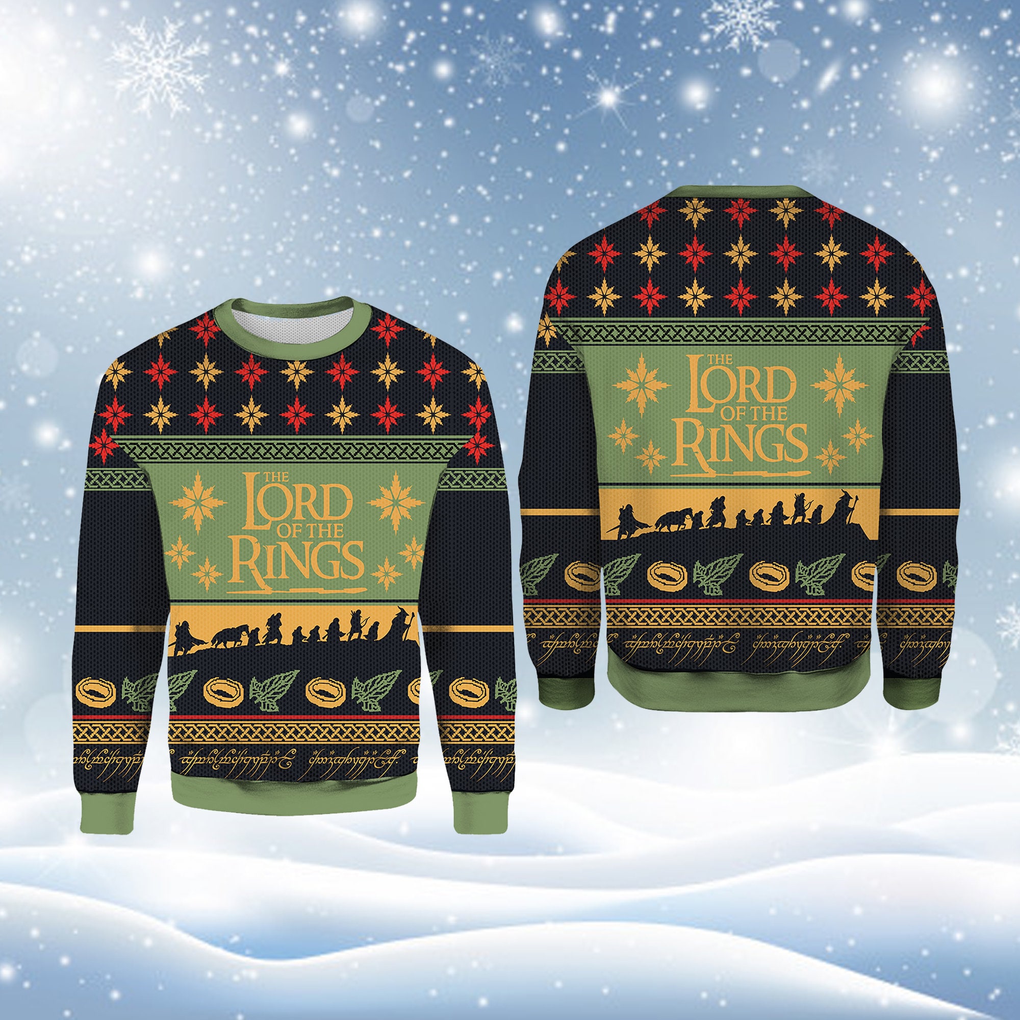 Discover The Lord Of Rings Christmas Ugly Sweater