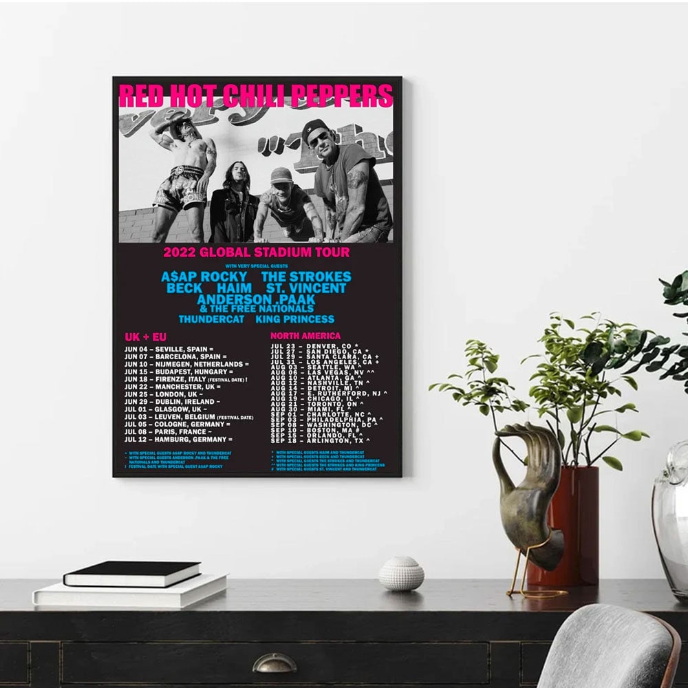 Discover Red Hot Chili Peppers Poster, Unlimited Love World Tour 2022 Poster