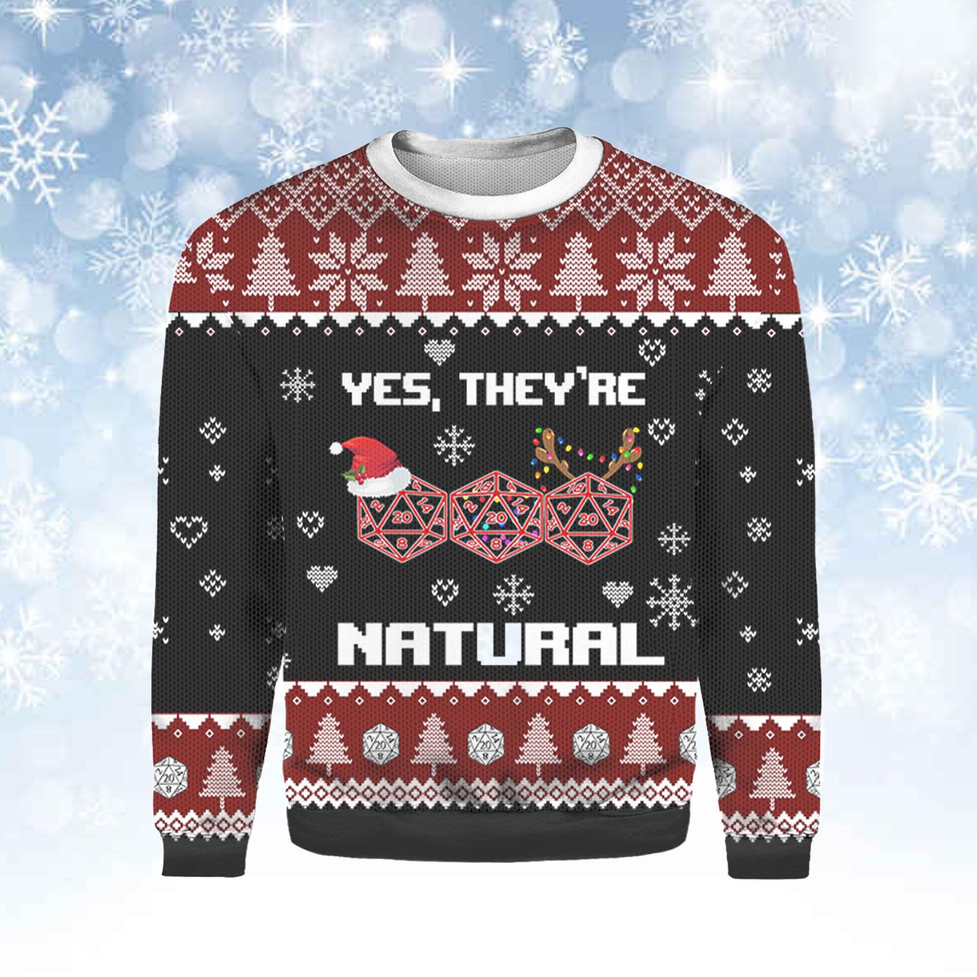 Pull De Noel Game Of Thrones D&D Ugly Christmas Sweater Starting at $30.99 By Classy Missy