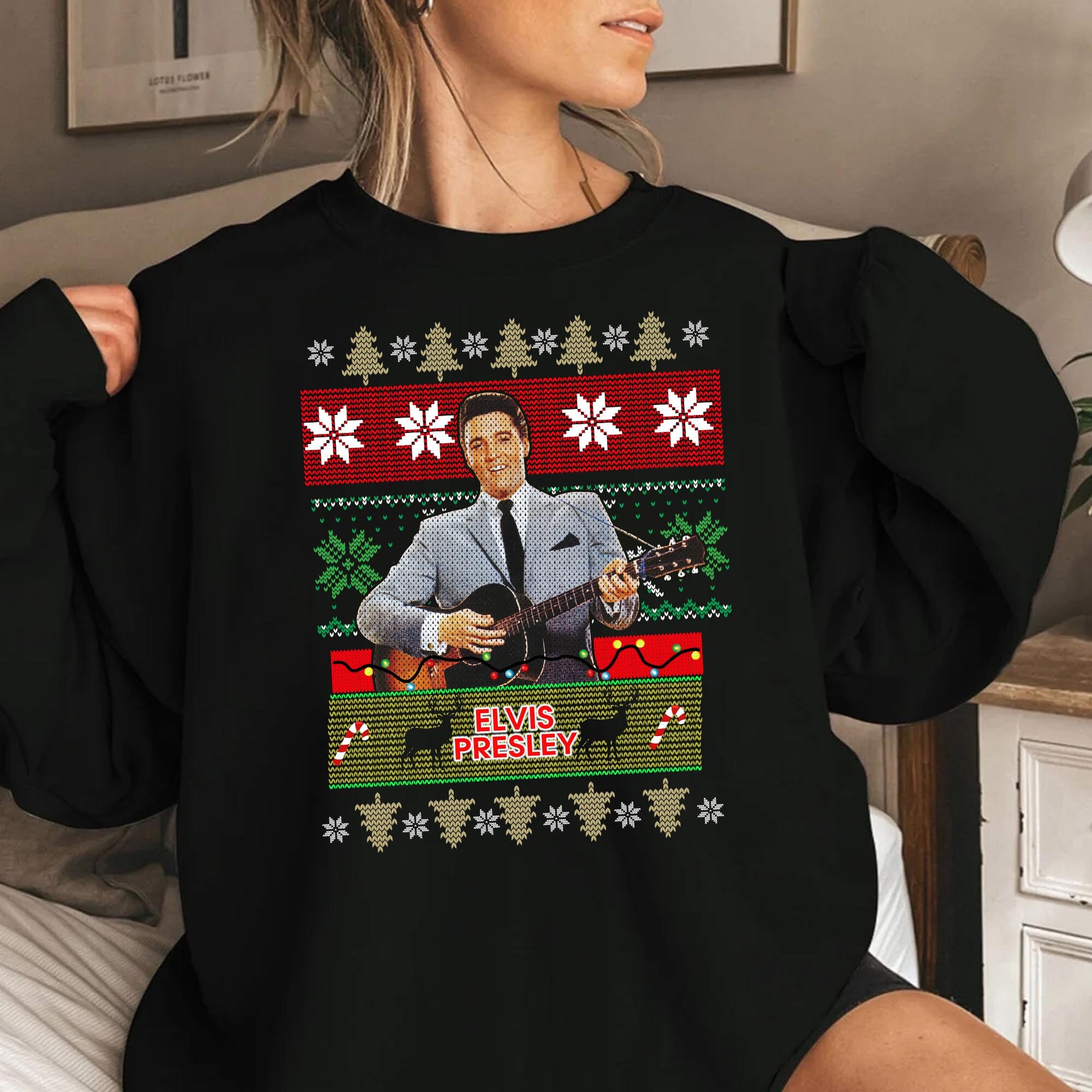 Elvis shop xmas jumper
