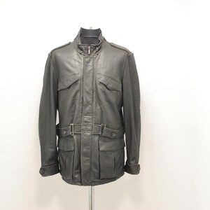 Vintage Joop men&#39;s leather jacket , leather trench coat , size L ...........