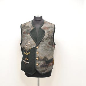 Vintage Wesenjack wool vest , men&#39;s wool vest , size S/M.........