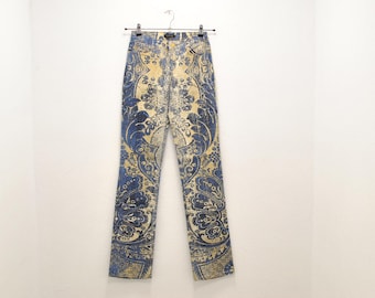 XS/S Y2K Roberto Cavalli Animal Print Low Waisted Flared