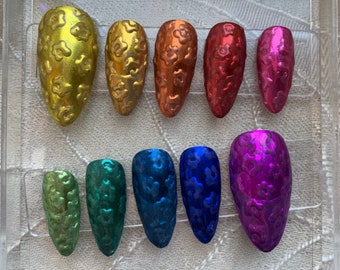 Faux ongles arc-en-ciel