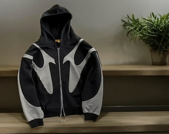 Men's Oversized Graphic Hoodie Jacket | Streetwear Fashion