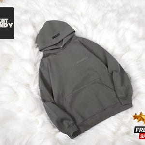 Moletom com capuz masculino de linha dupla | Moletom de algodão | Estilo urbano moderno | Conjunto de moletom com capuz para casais | Design de impressão de letras de duas linhas