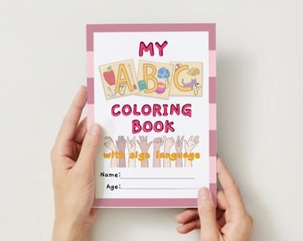 My ABC coloring booklet with sign language