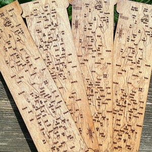 Kaart van Westeros gegraveerde bladwijzers voor Game of Thrones-fans, hout en leer beschikbaar