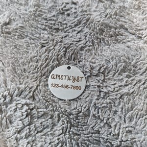 Custom Engraved Stainless Steel Pet ID Tag: Durable Dog Tag