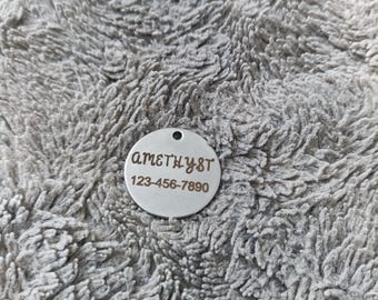 Custom Engraved Stainless Steel Pet ID Tag: Durable Dog Tag